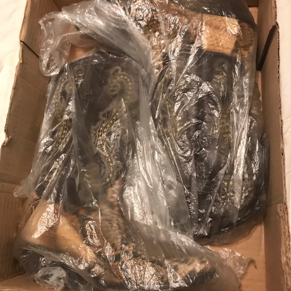 Circle G Western Real Python Leather Boots 8.5 - image 7